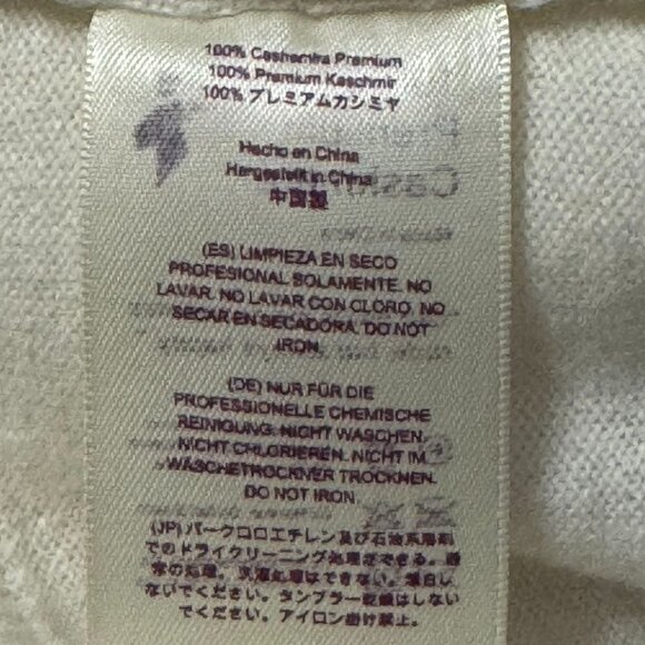 State Cashmere Men's Contrast Mockneck Pullover 100% Pure Cashmere Sweater XL - Picture 5 of 13